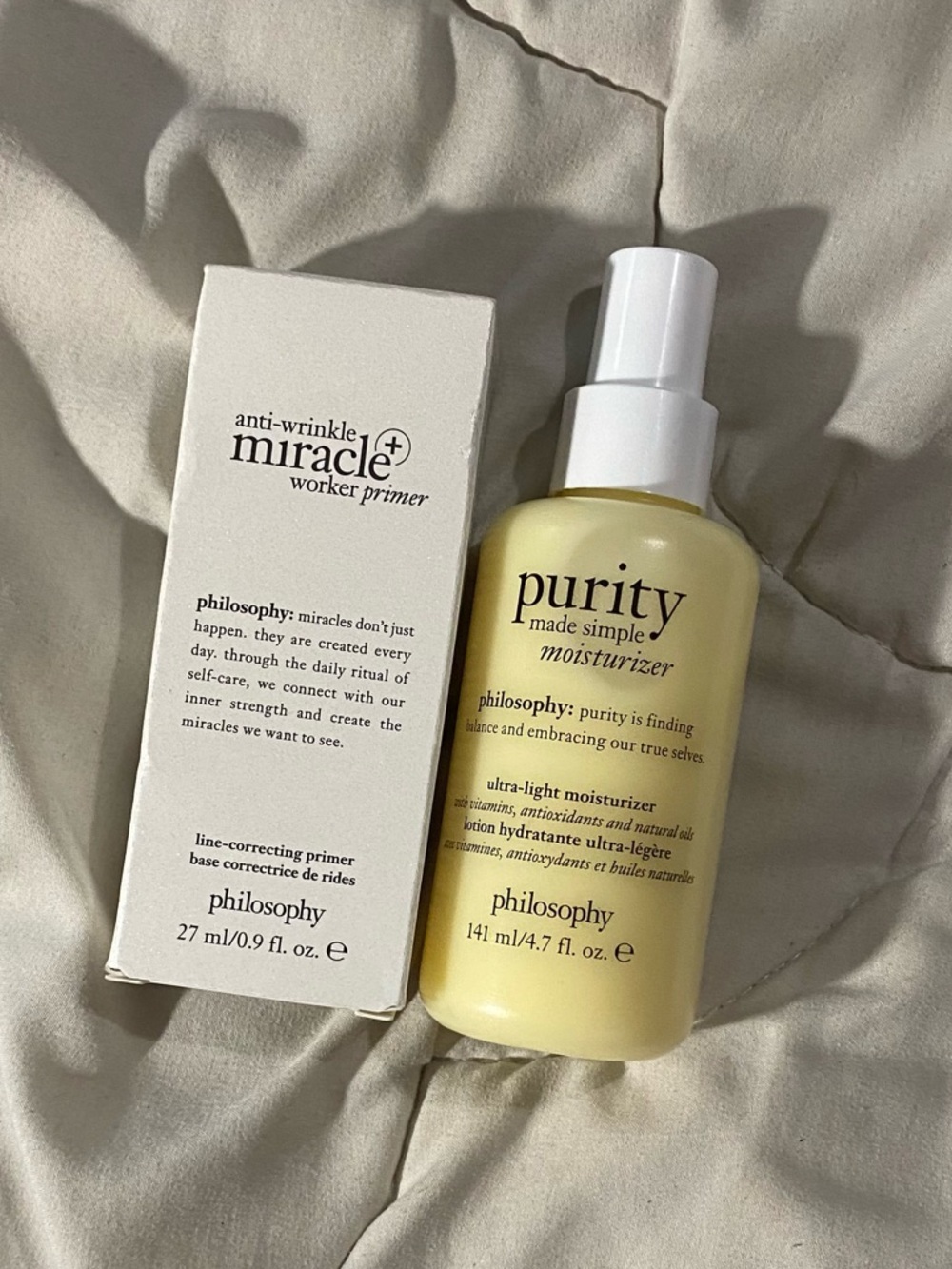 Philosophy purity Made Simple Moisturizer & anti-wrinkle miracle worker primer